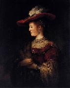 Rembrandt Peale Saskia in Pompous Dress oil painting